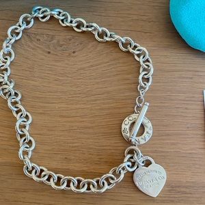 Tiffany’s Heart tag necklace, sterling silver
